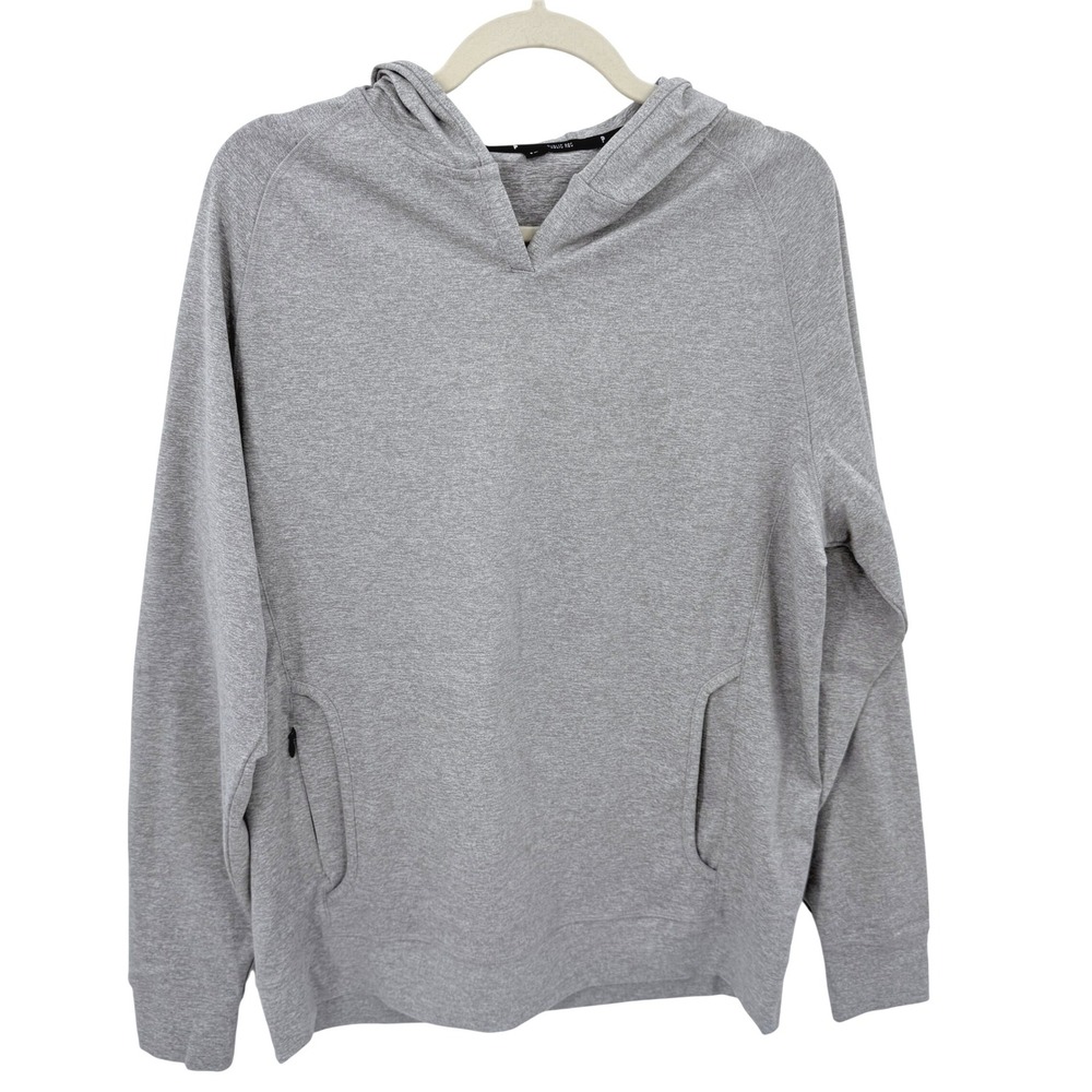 Public Rec Mens Better Than Down Hoodie Heather Gray Pullover Size M Activewear